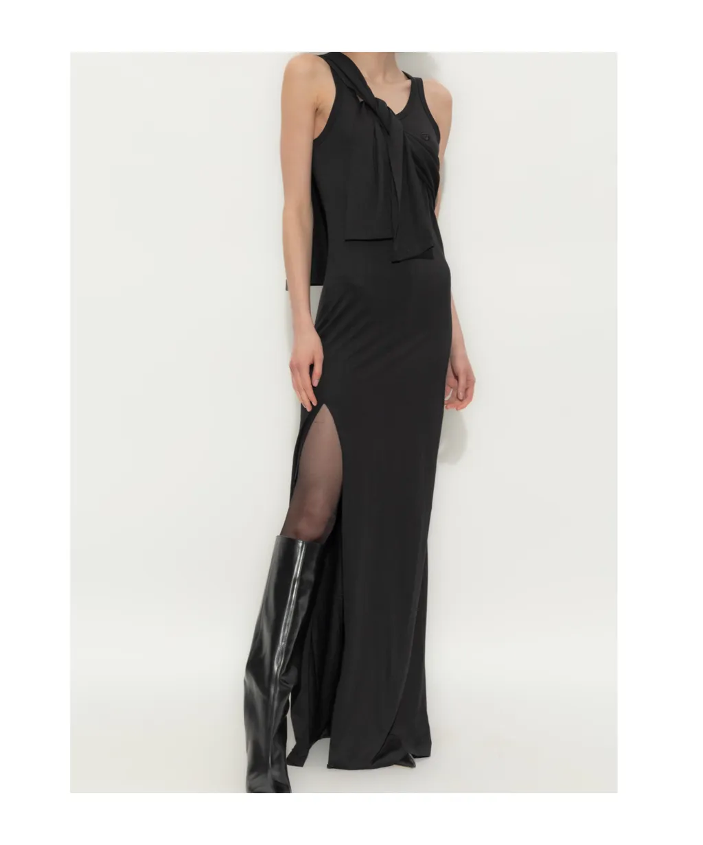 Knotted Jersey Maxi Dress