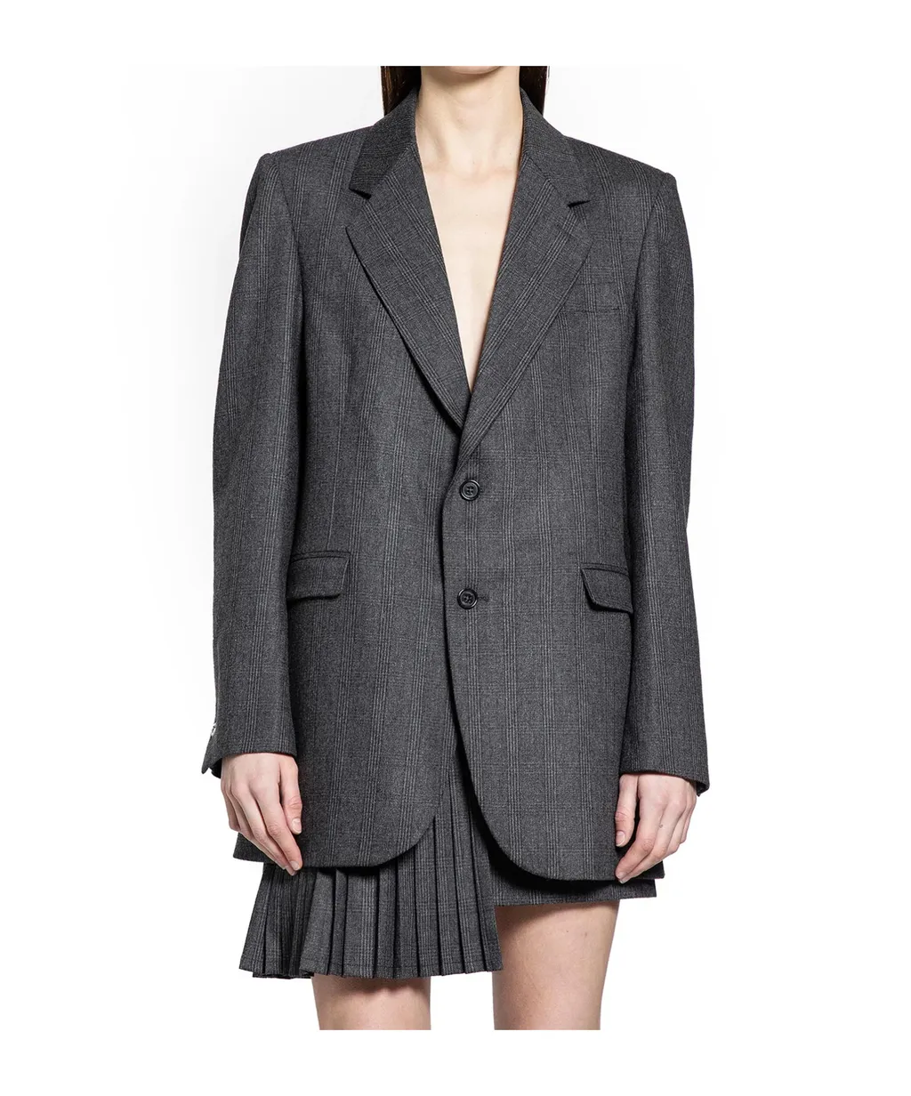 Single-Breasted Long Sleeve Suit Jacket