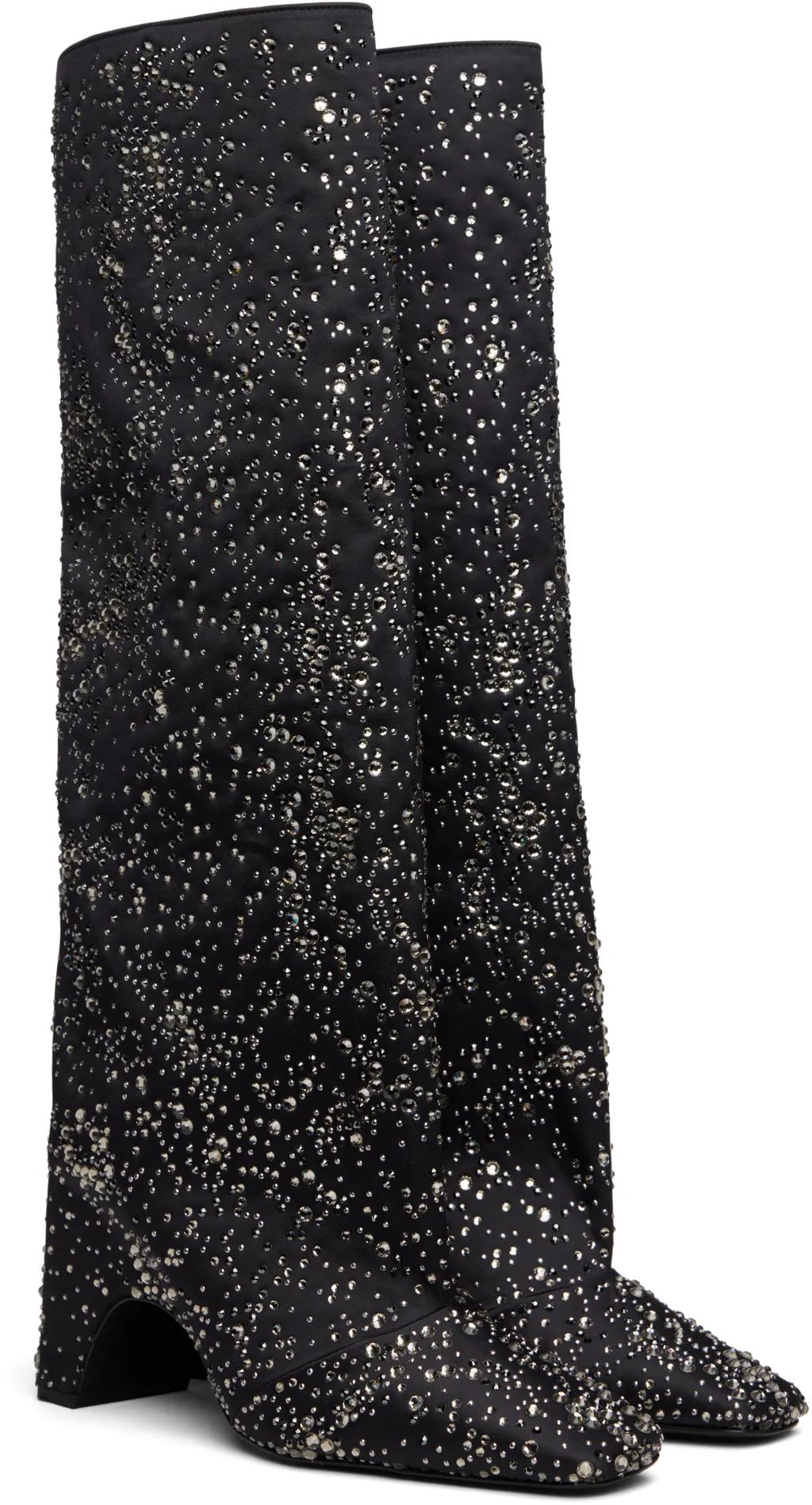 Crystal-Embellished Bridge Tall Boots