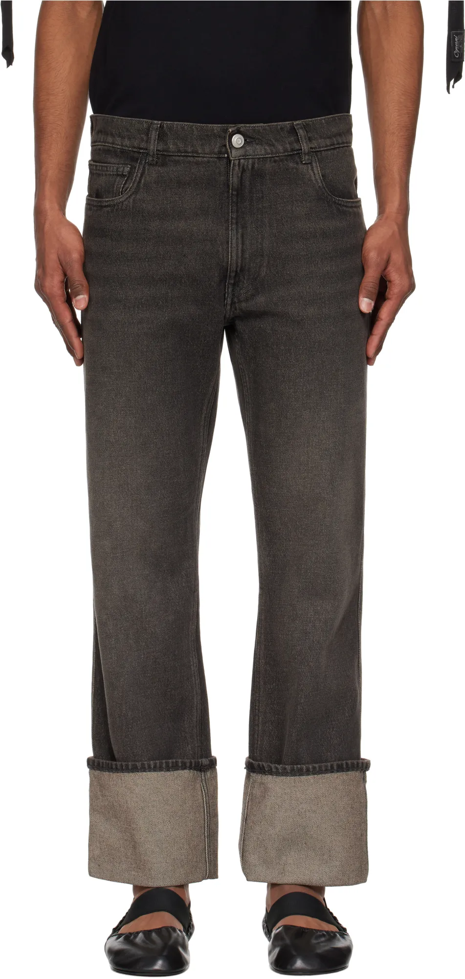 Turn Up-Hem Jeans