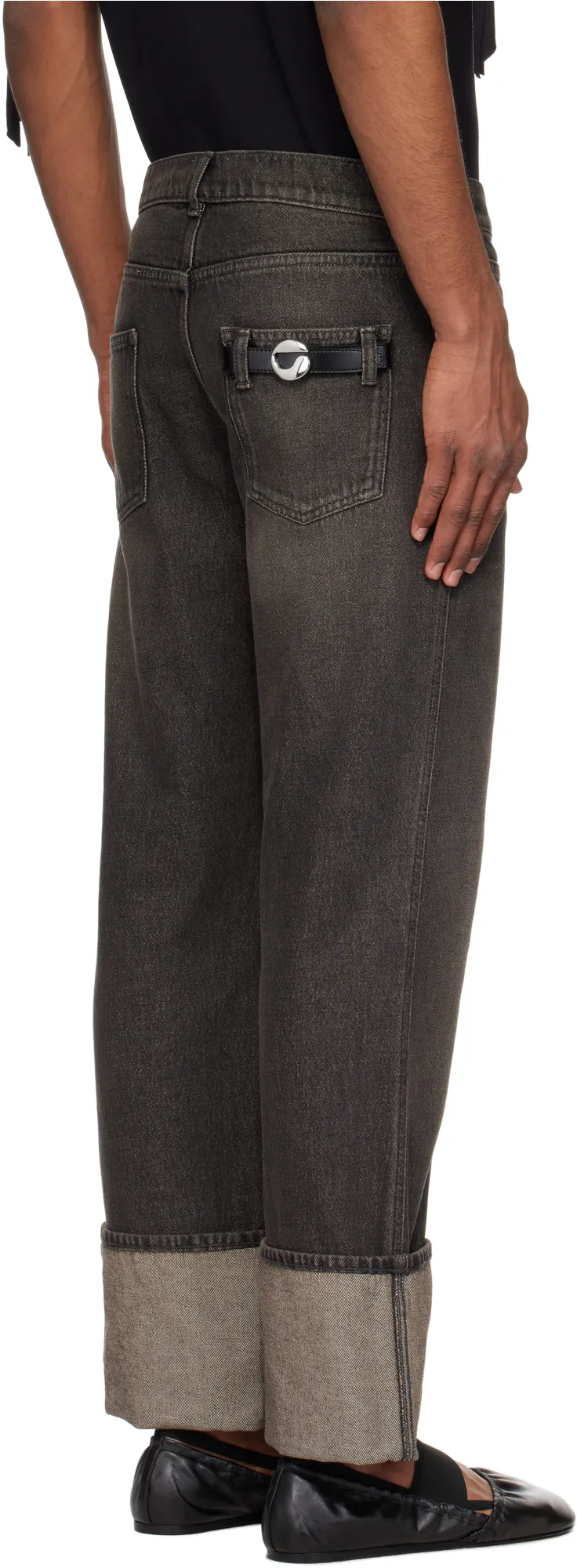 Turn Up-Hem Jeans