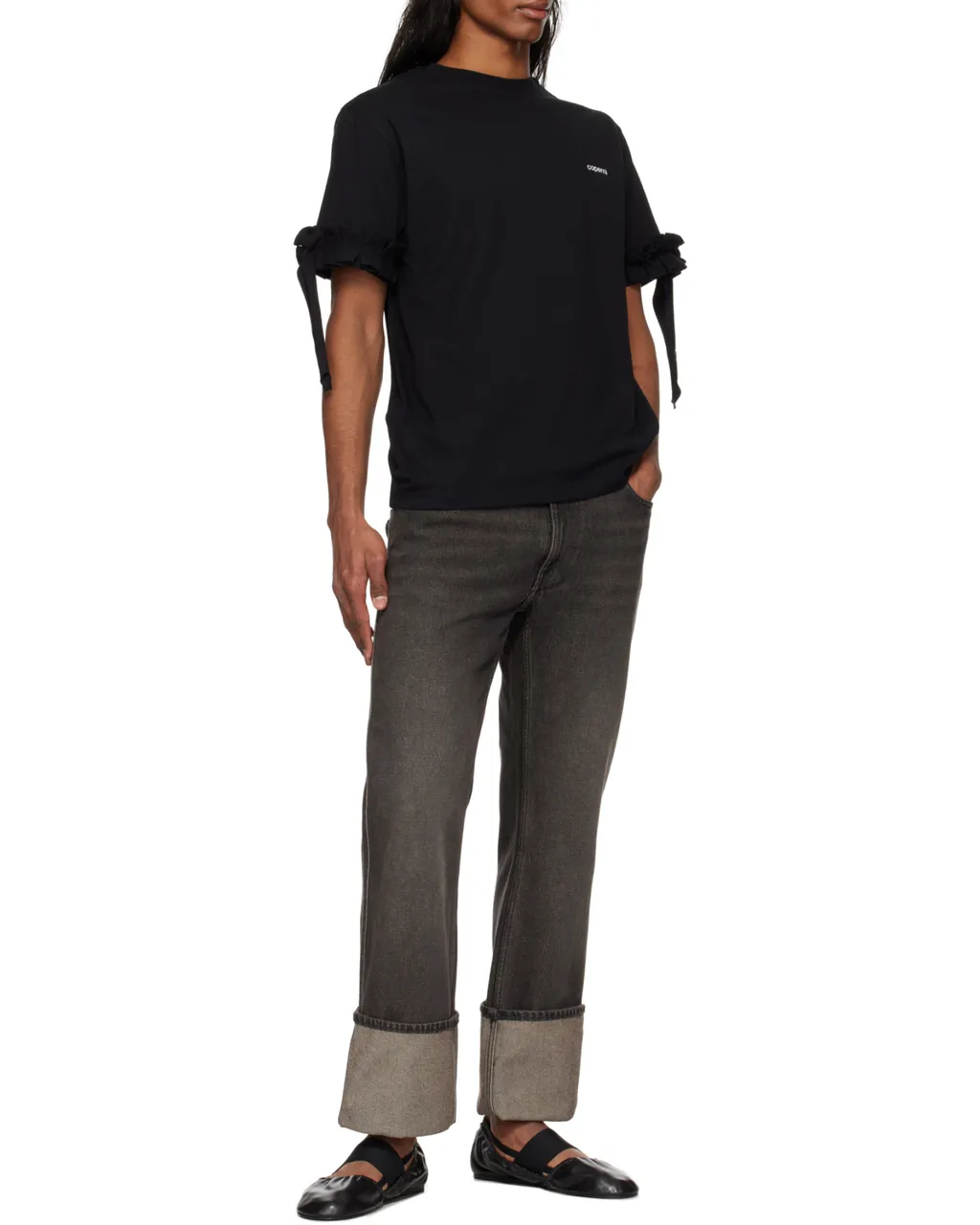 Turn Up-Hem Jeans
