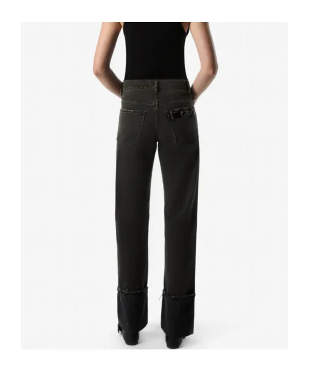 Turn Up-Hem Jeans