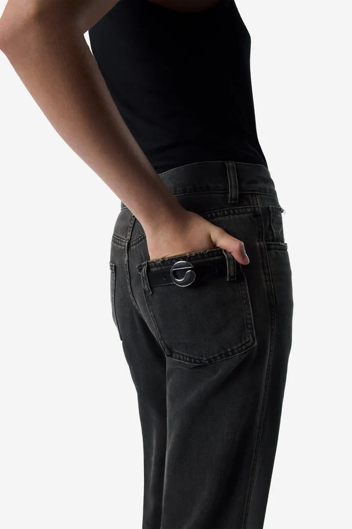 Turn Up-Hem Jeans