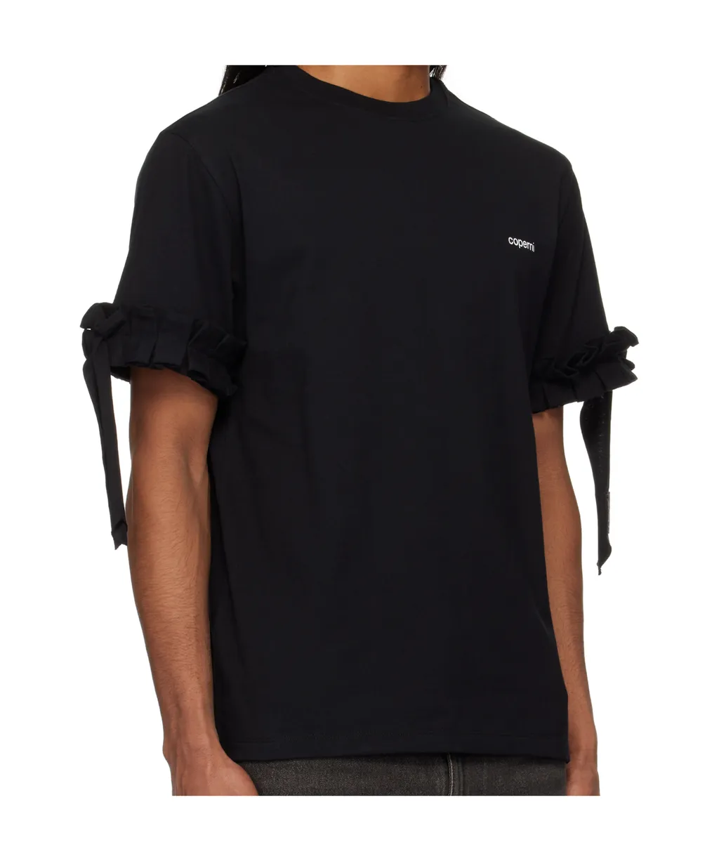 Logo-Print Ruffle-Trim T-Shirt