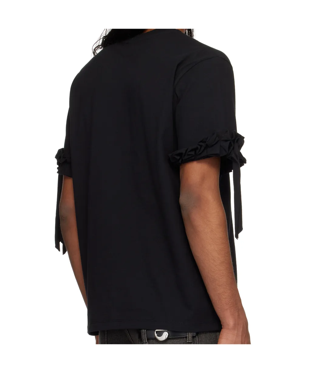 Logo-Print Ruffle-Trim T-Shirt