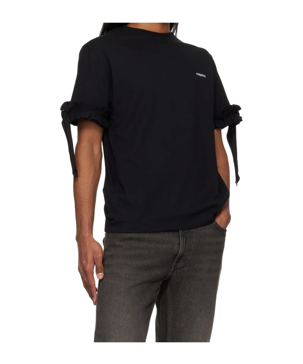 Logo-Print Ruffle-Trim T-Shirt