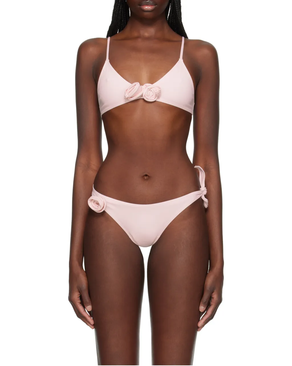 Floral-Motif Bikini Top