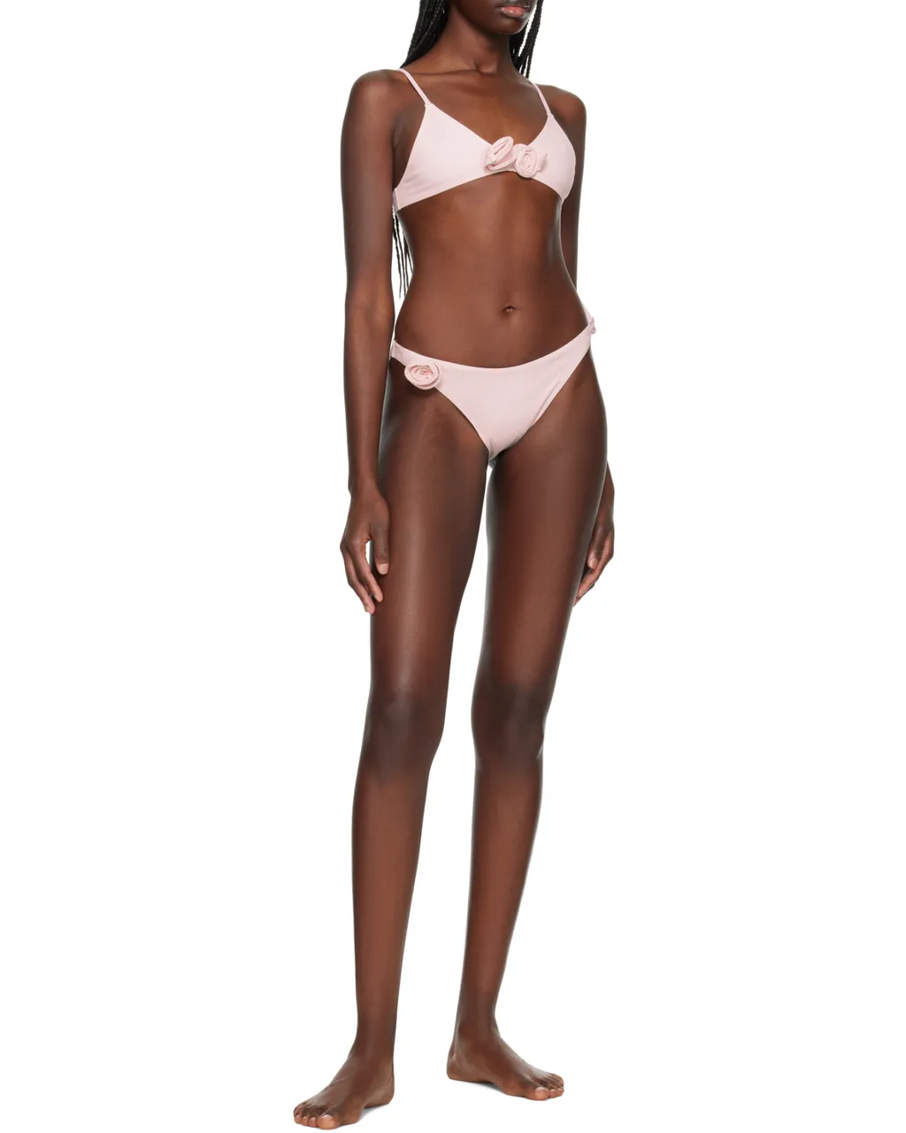 Floral-Motif Bikini Top