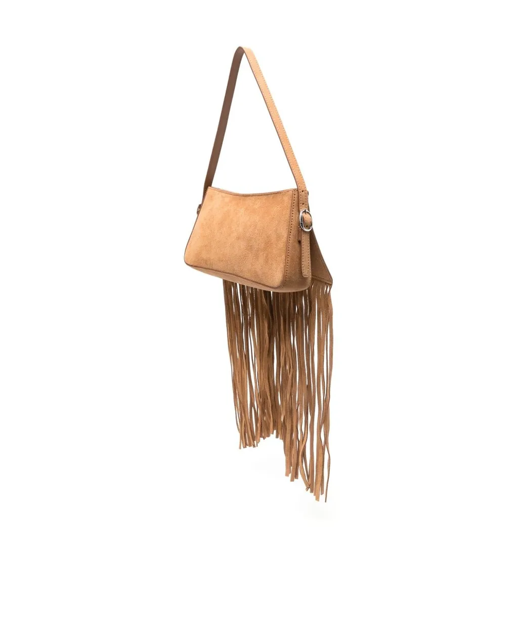 Coperni Logo Detailed Fringed Edge Shoulder Bag