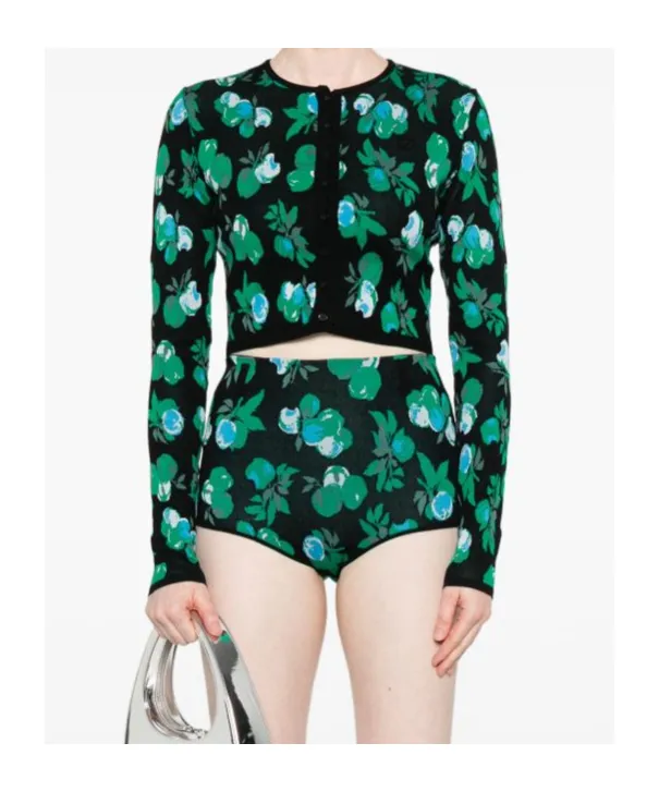 Floral Jacquard Cardigan