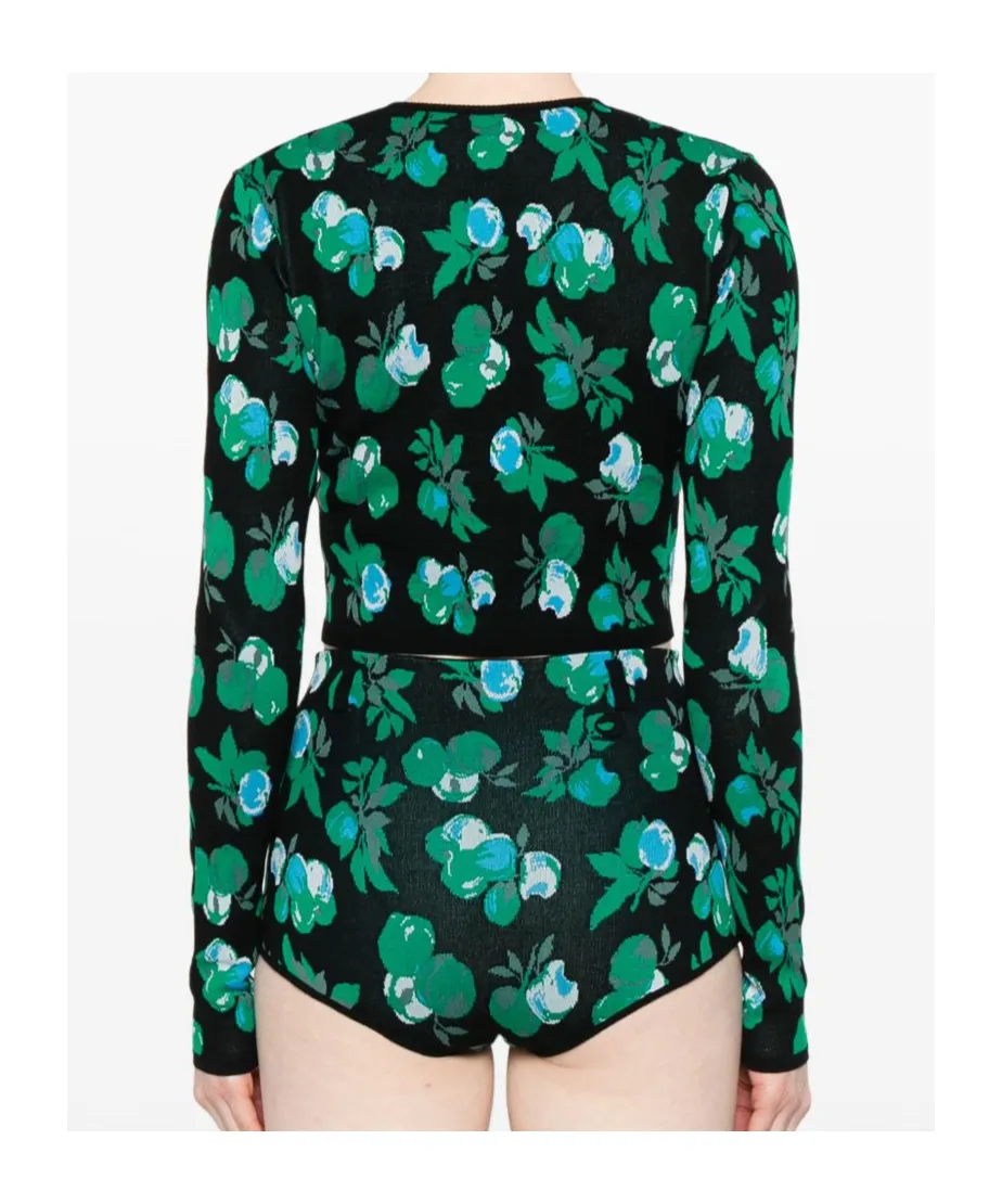 Floral Jacquard Cardigan