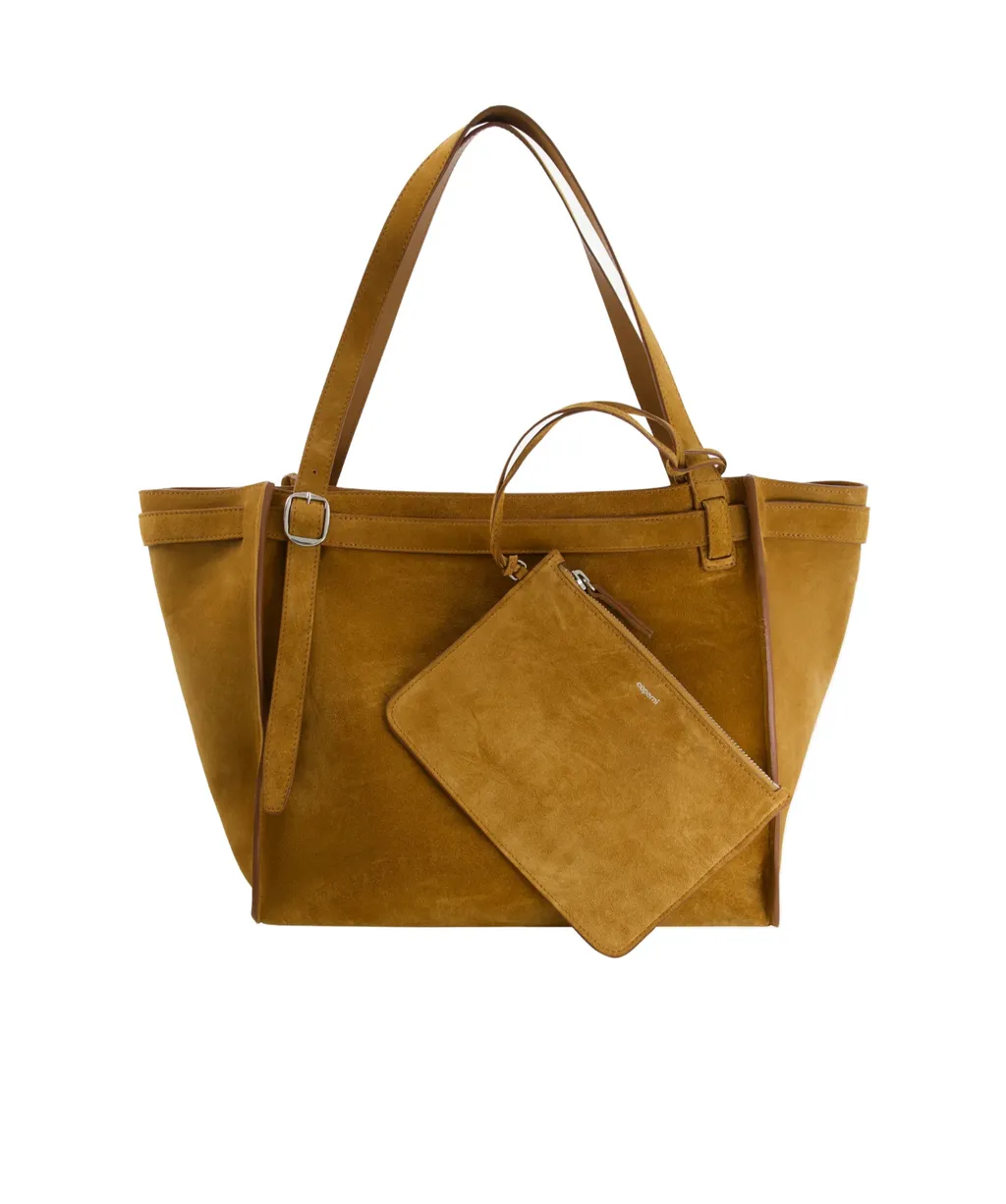 Medium Suede Shoulder Bag