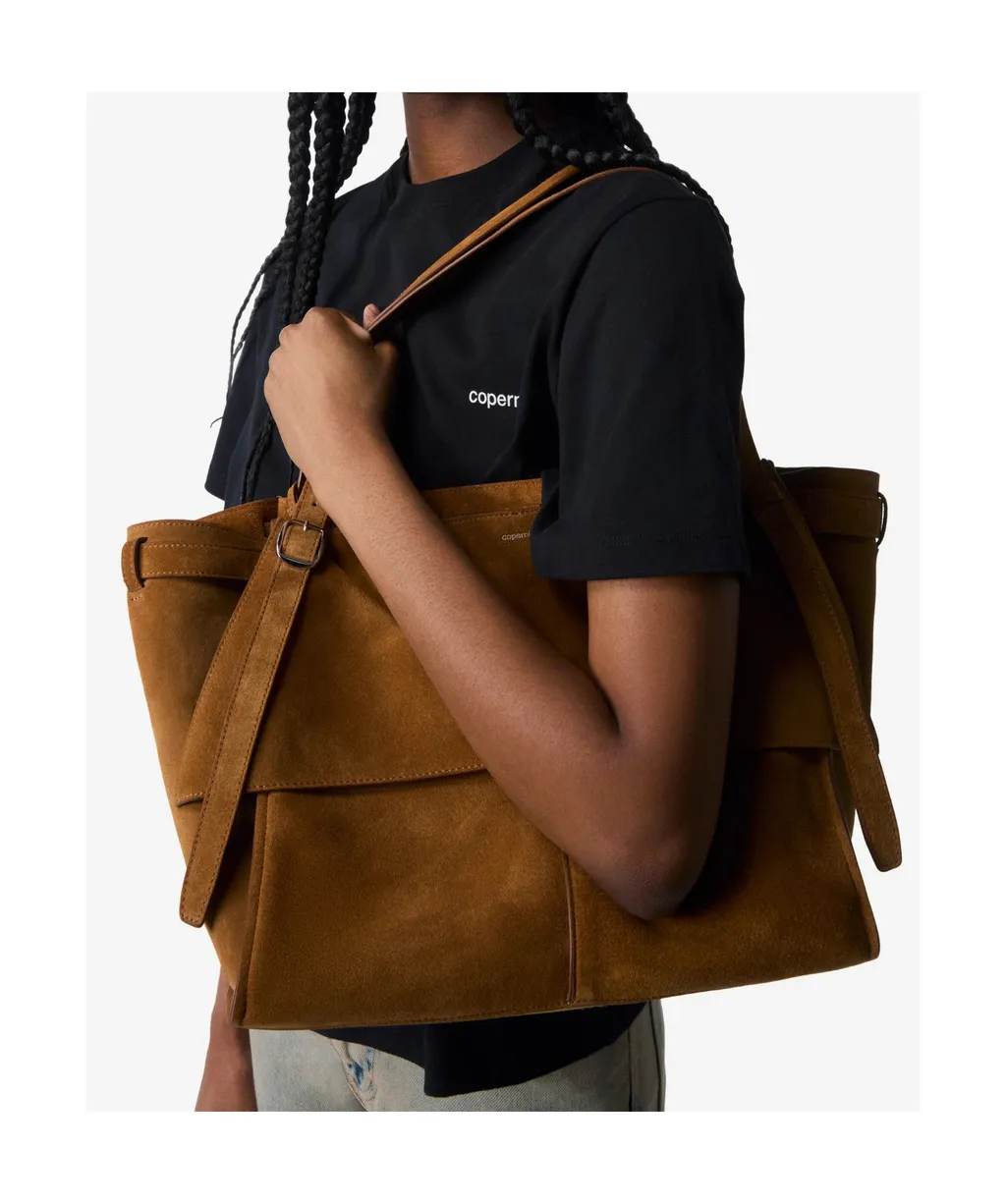 Medium Suede Shoulder Bag