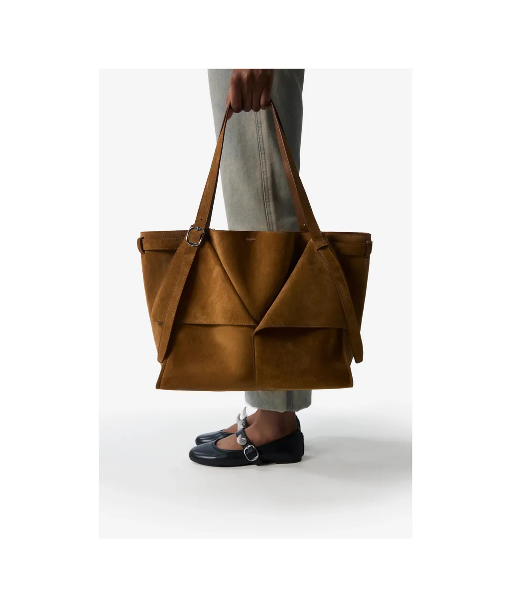 Medium Suede Shoulder Bag