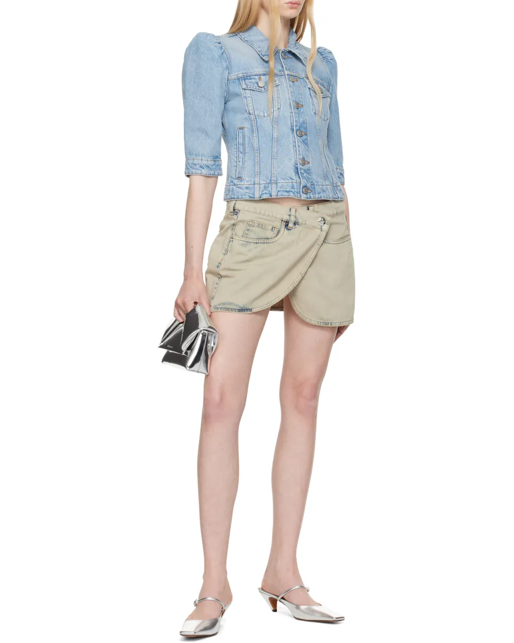 Half Sleeved Princess Denim Jacket