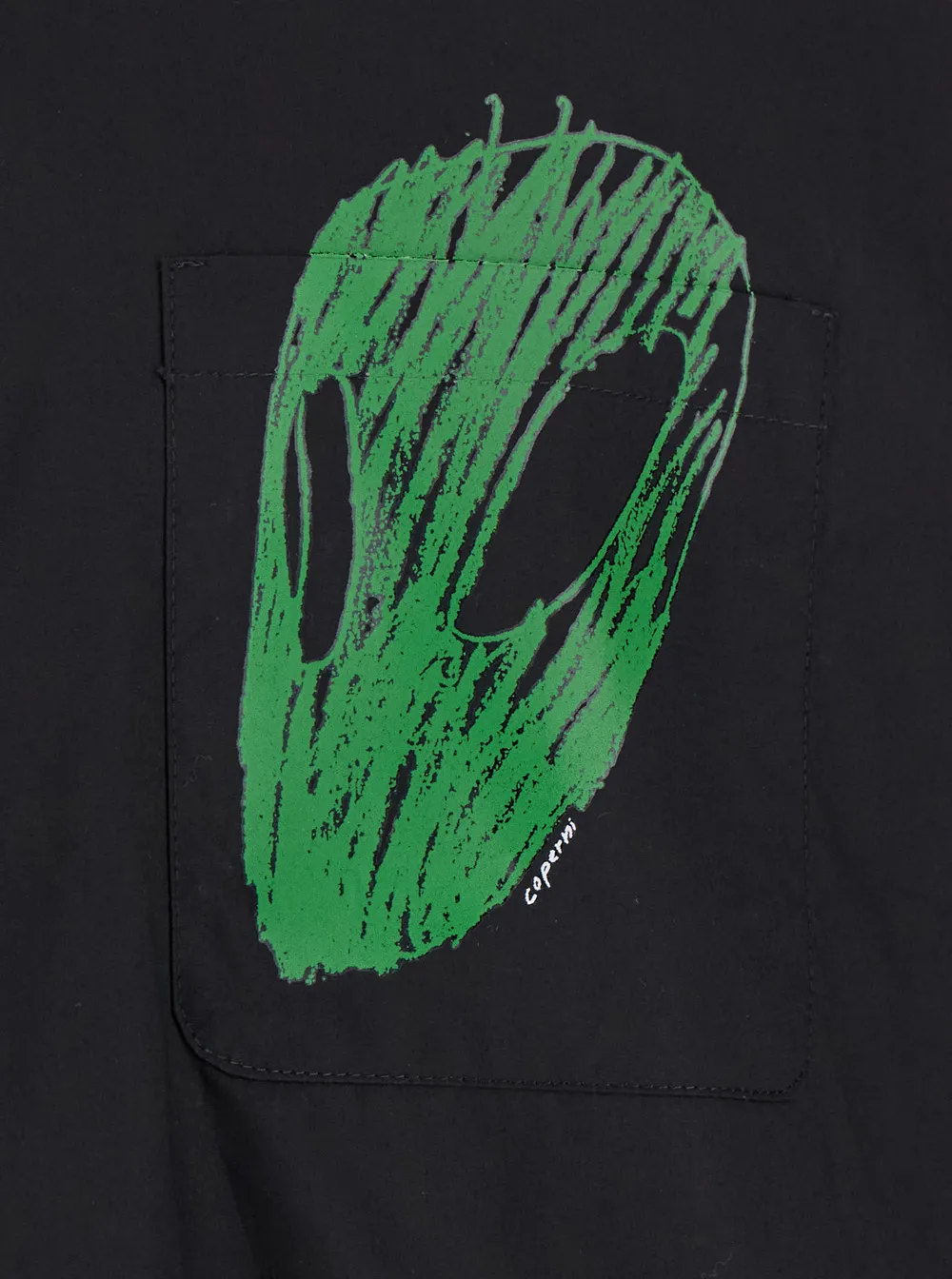 Alien Head Loose-Fit Buttoned Shirt