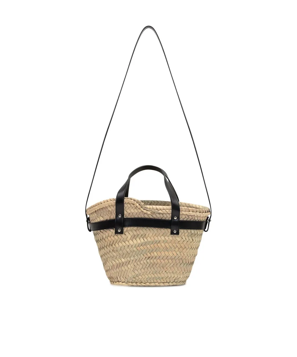 Logo Plaque Interwovened Shoulder Bag