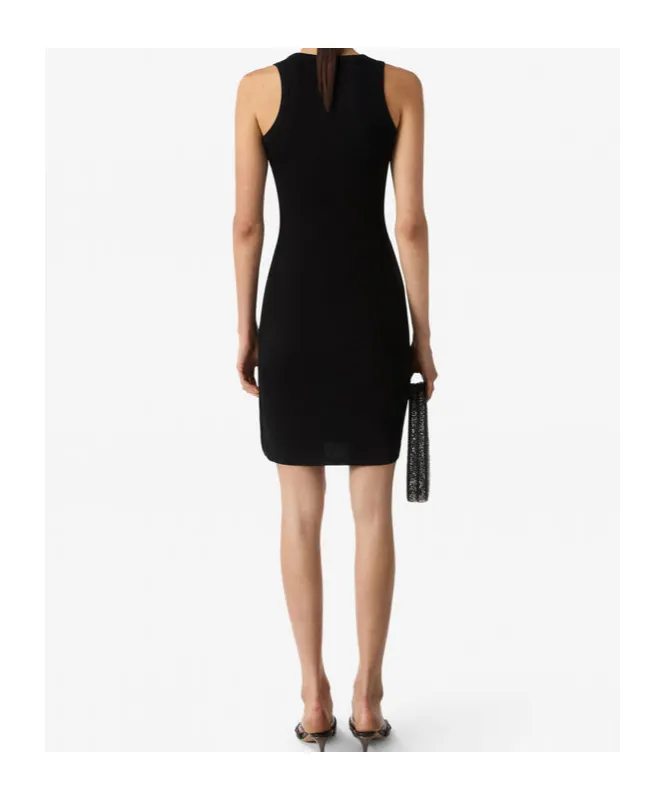 Washing Clip Rib Short Dress