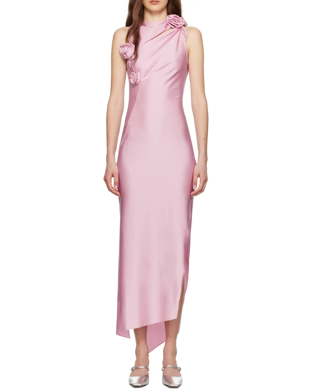 Asymmetric Flower Gown