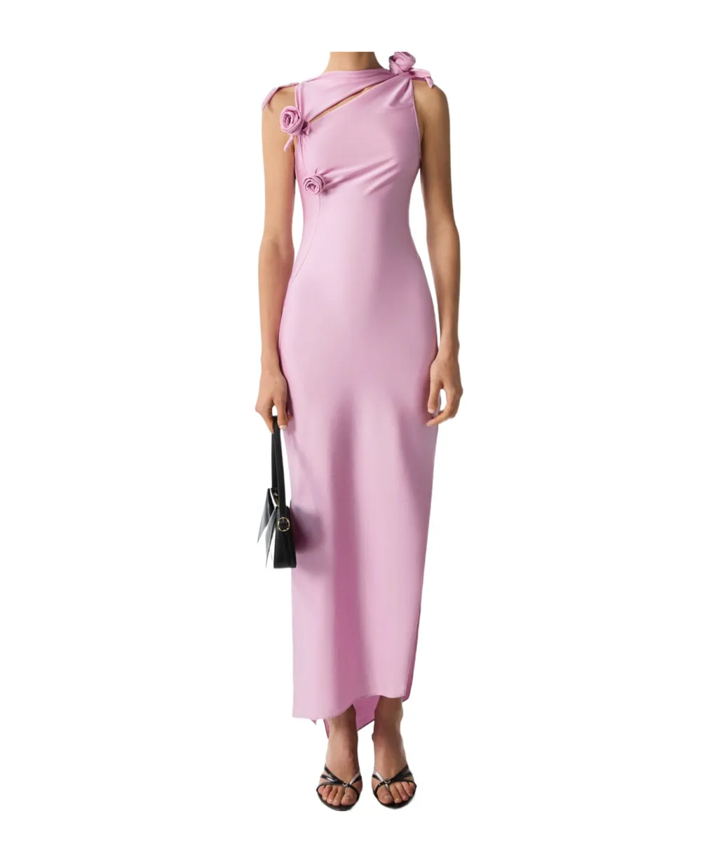 Asymmetric Flower Gown