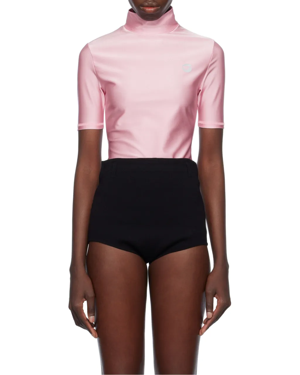High Neck Fitted Top