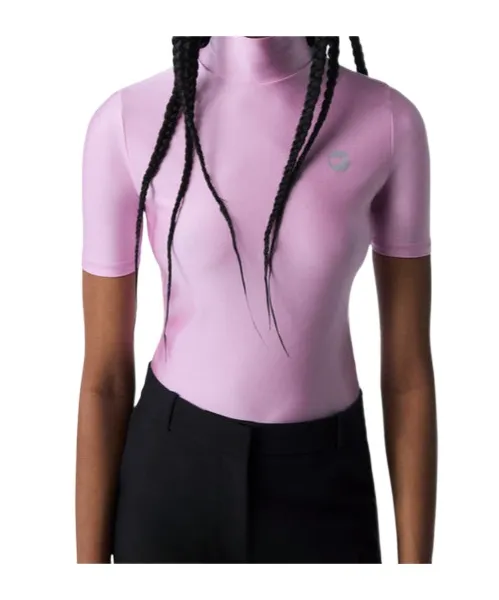 High Neck Fitted Top