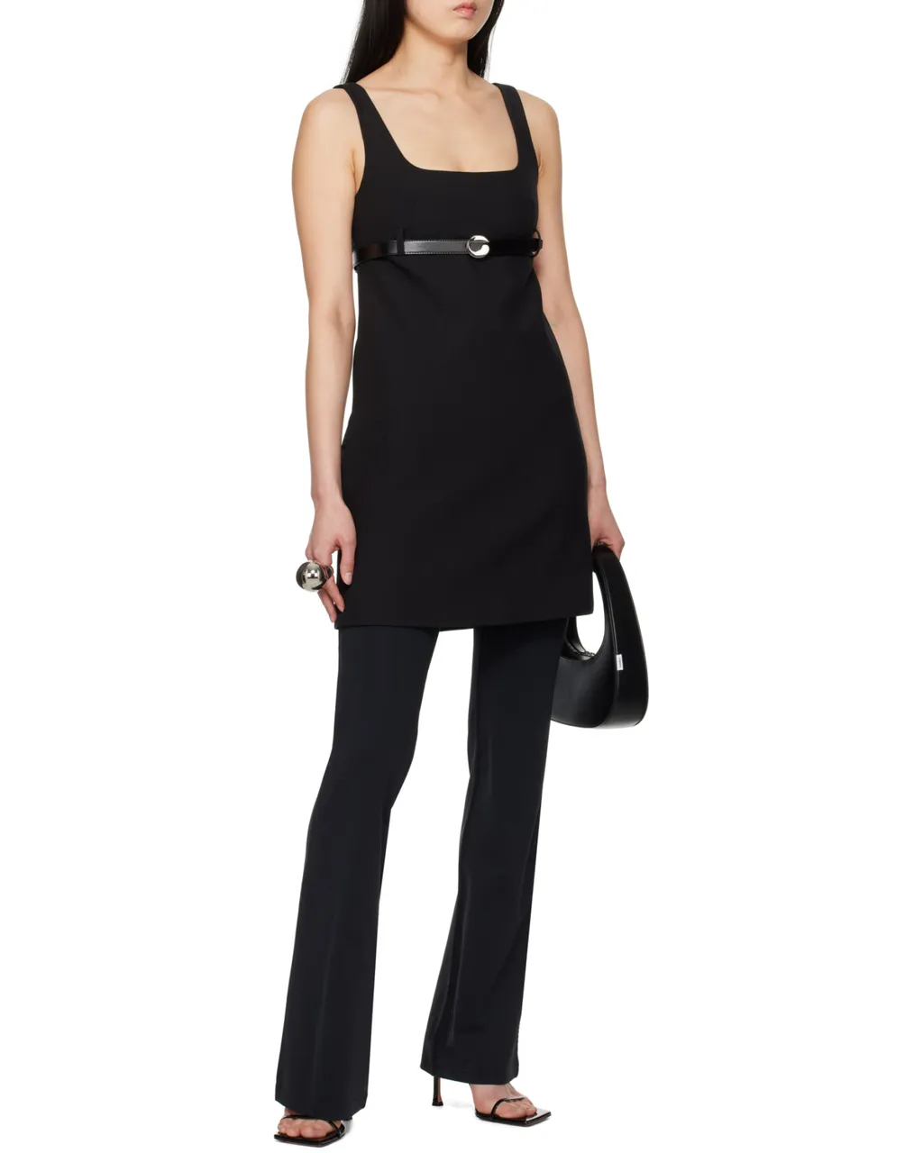 Belted Tailored Mini Dress