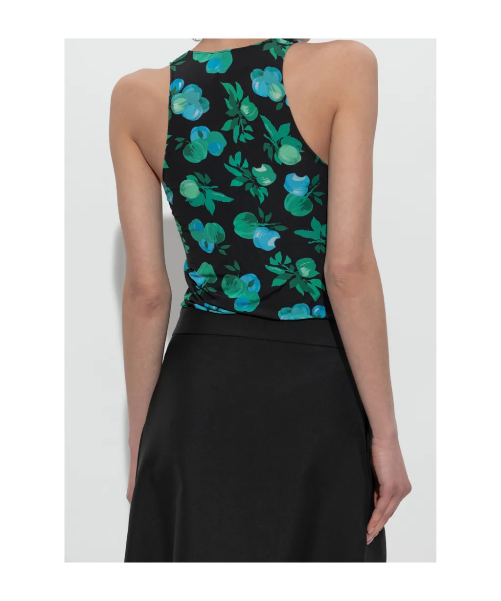 Floral-Print Bodysuit