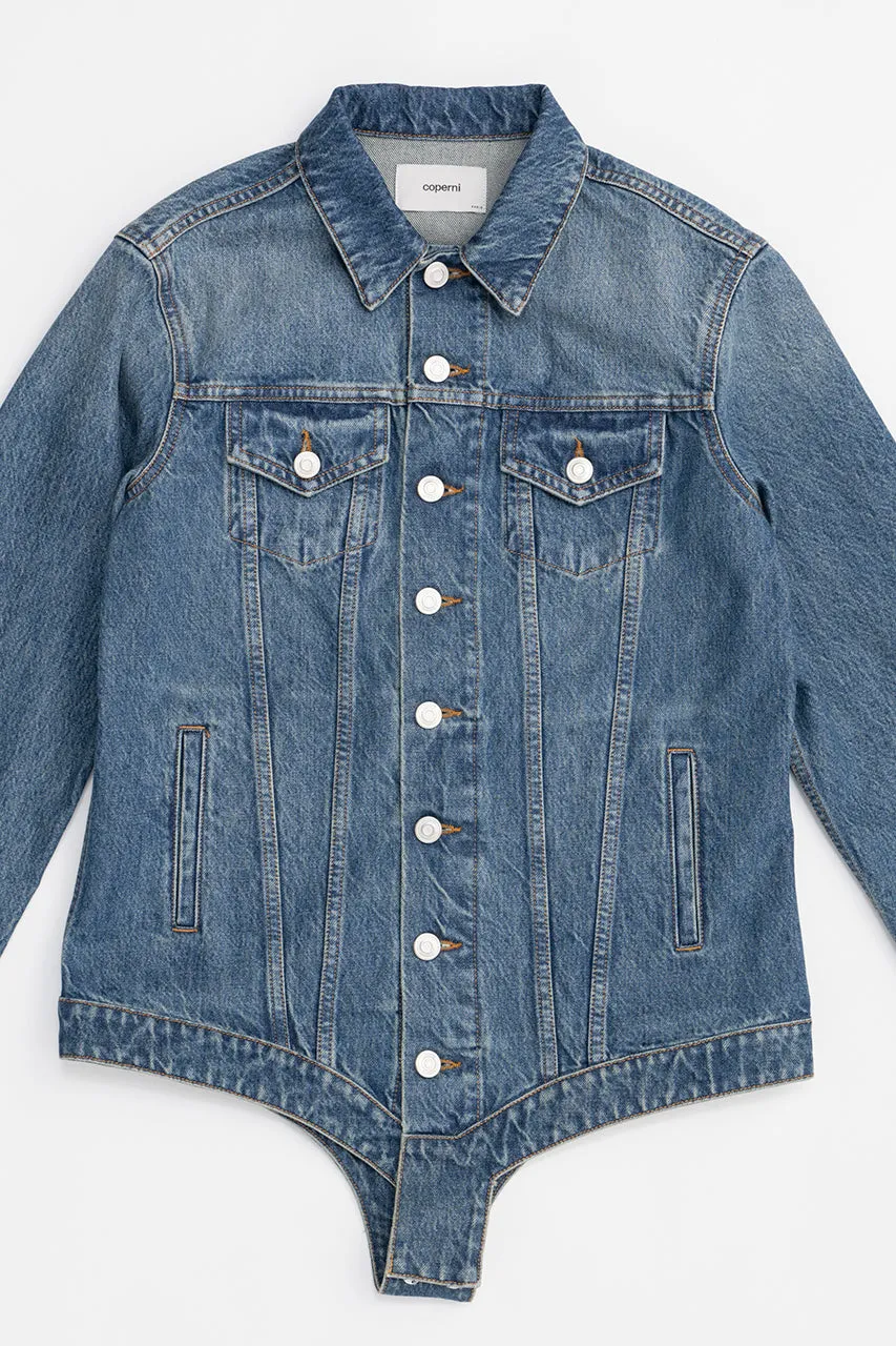 Tight-Shaped Denim Jacket