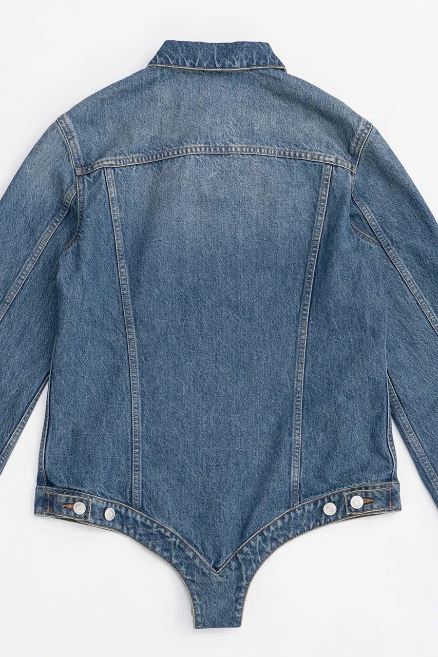 Tight-Shaped Denim Jacket