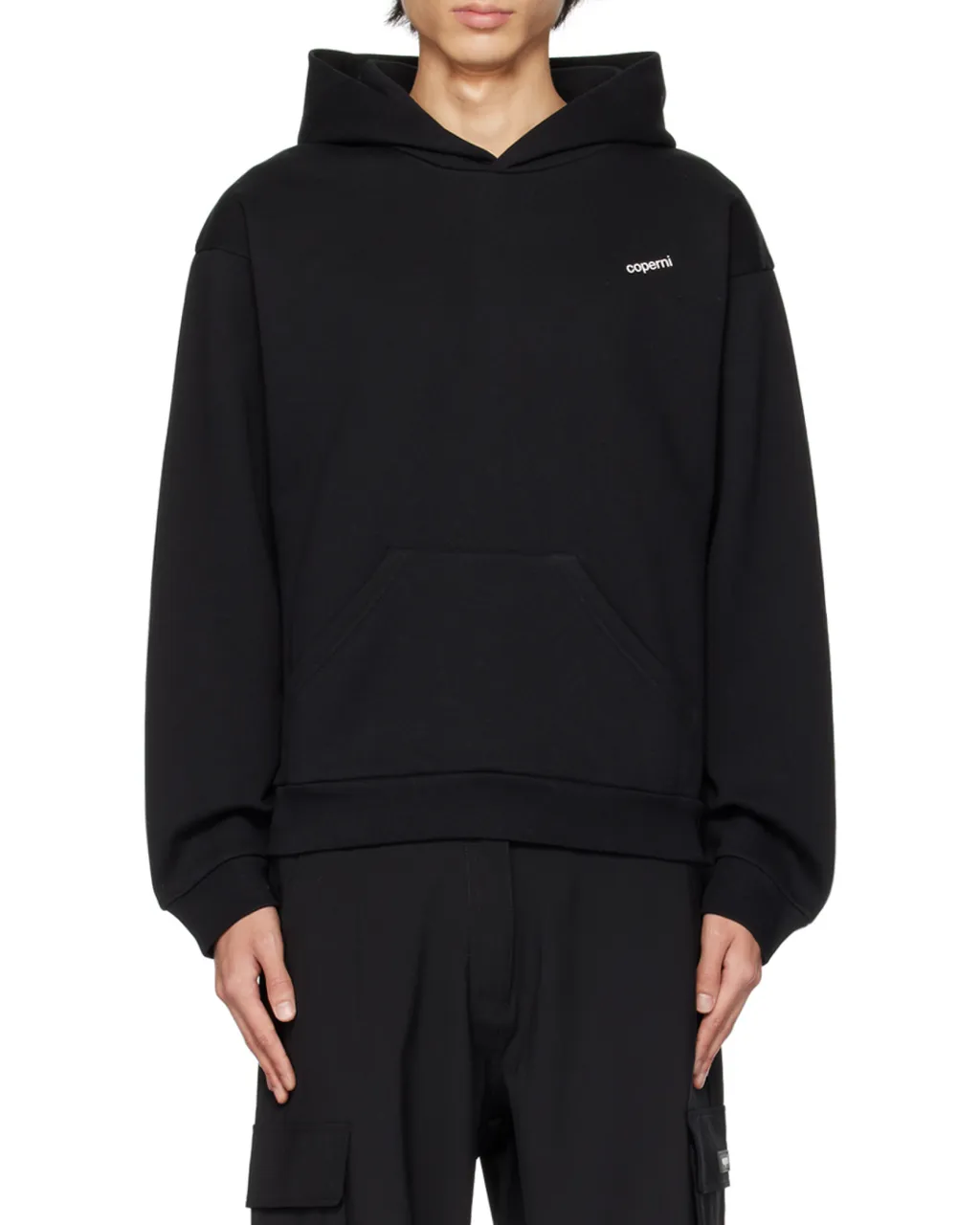 Logo-Printed Straight Hem Hoodie