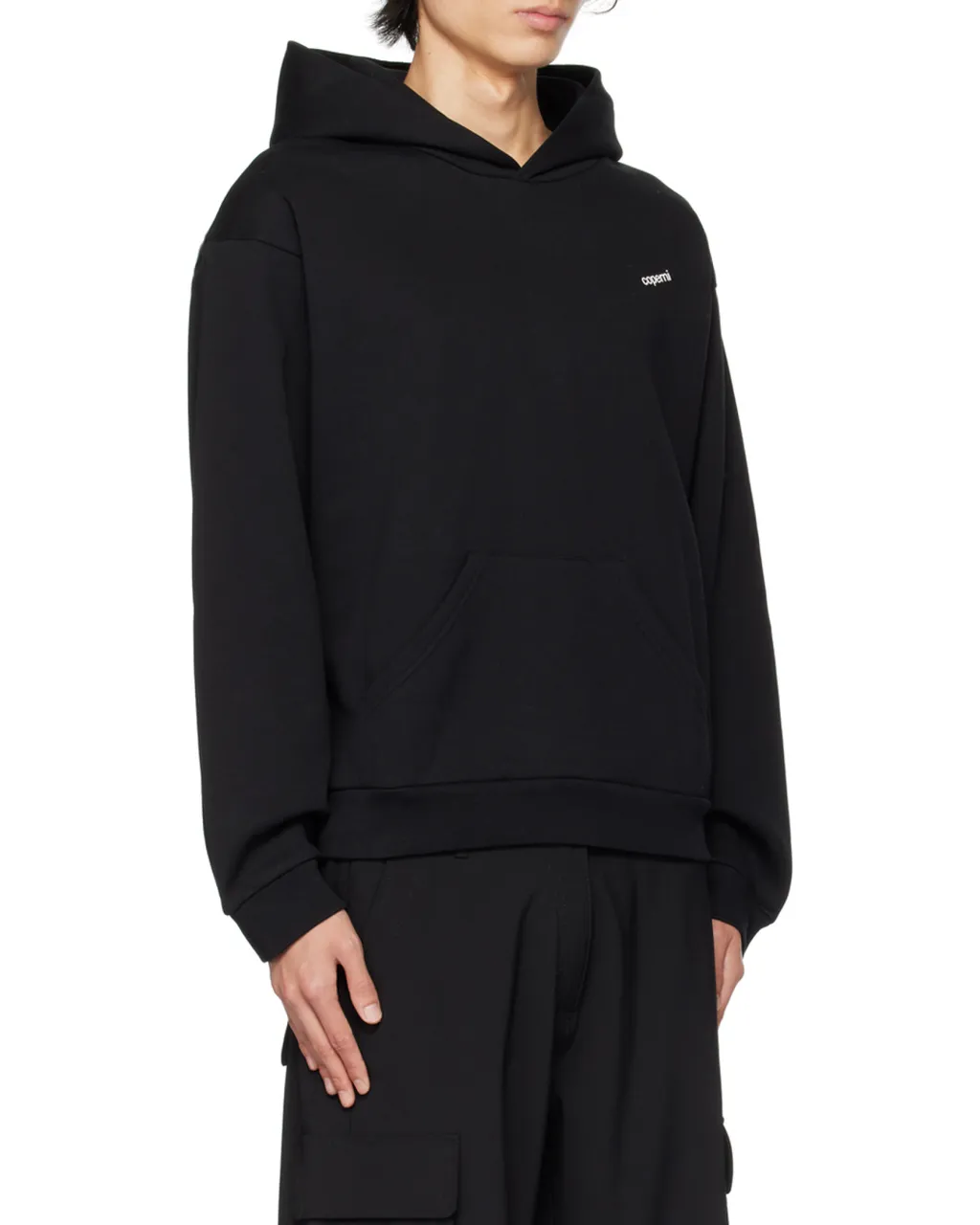 Logo-Printed Straight Hem Hoodie