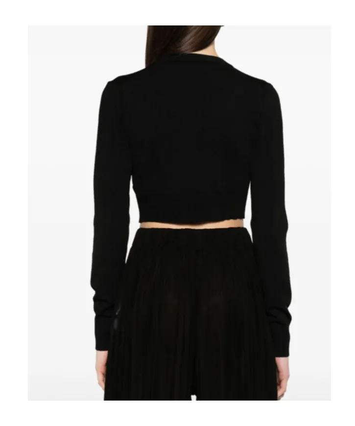 C-Logo Knitted Cropped Top