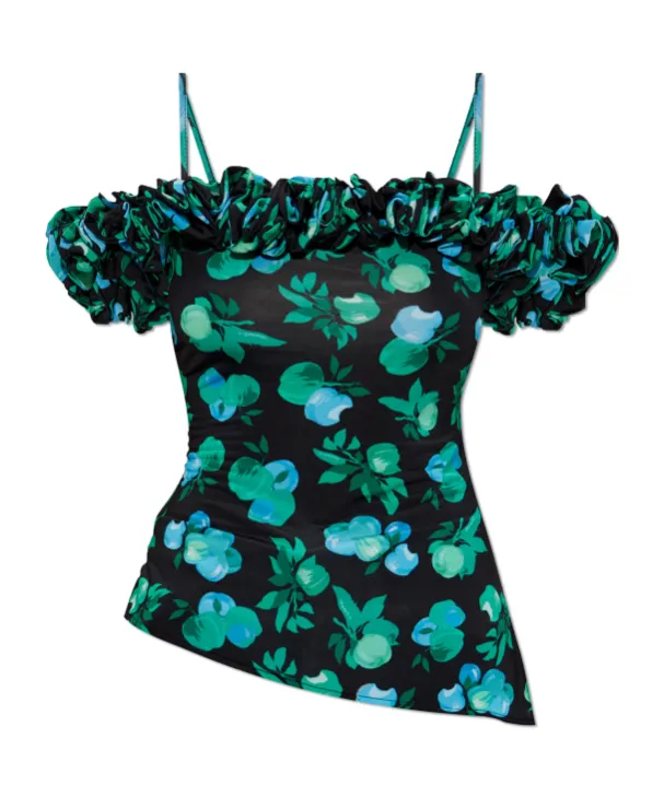 Floral-Print Blouse