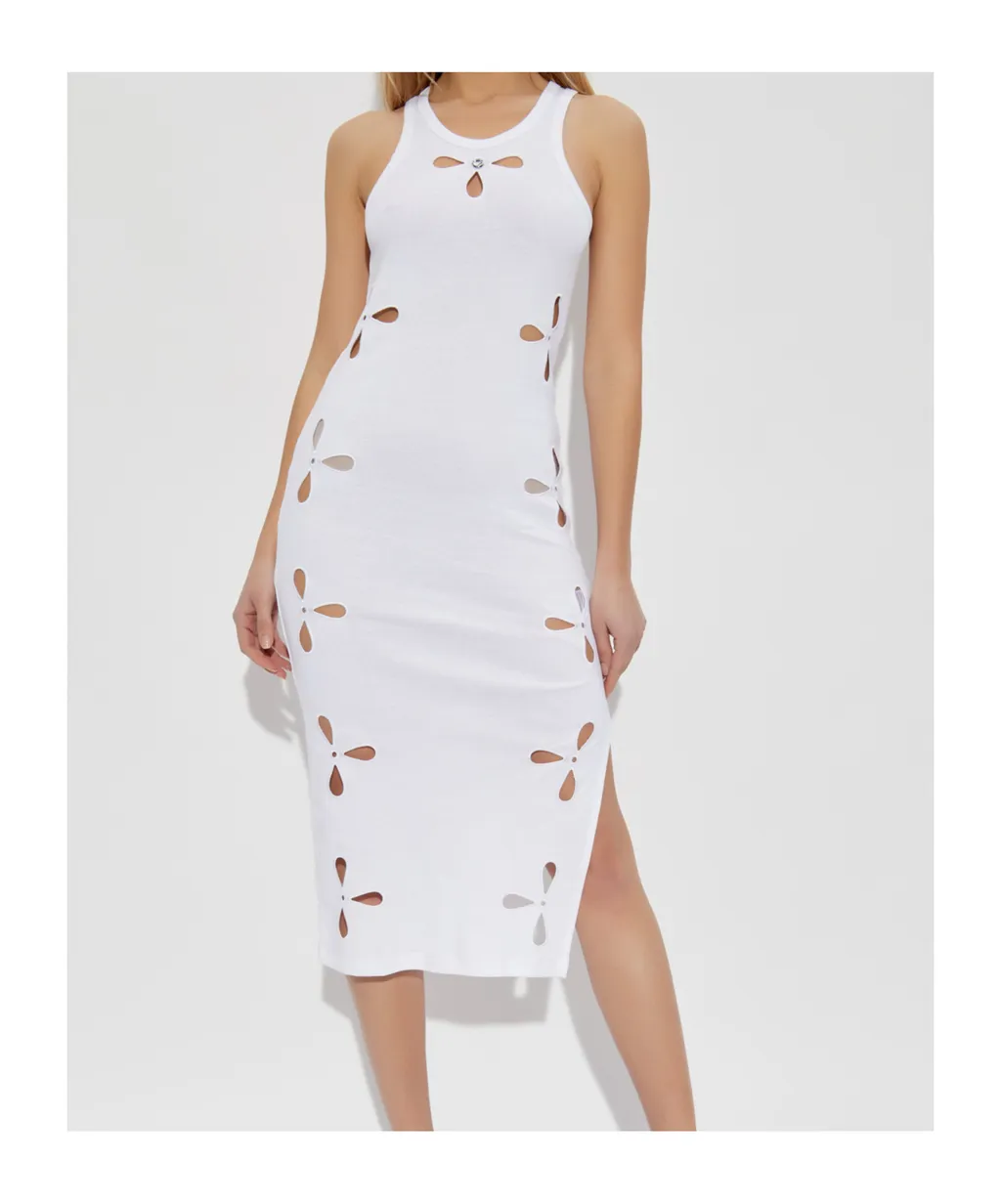 Cut-Out Midi Dress