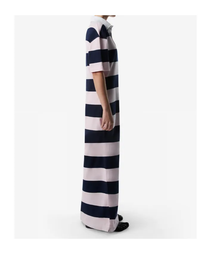 Striped Long Polo Dress
