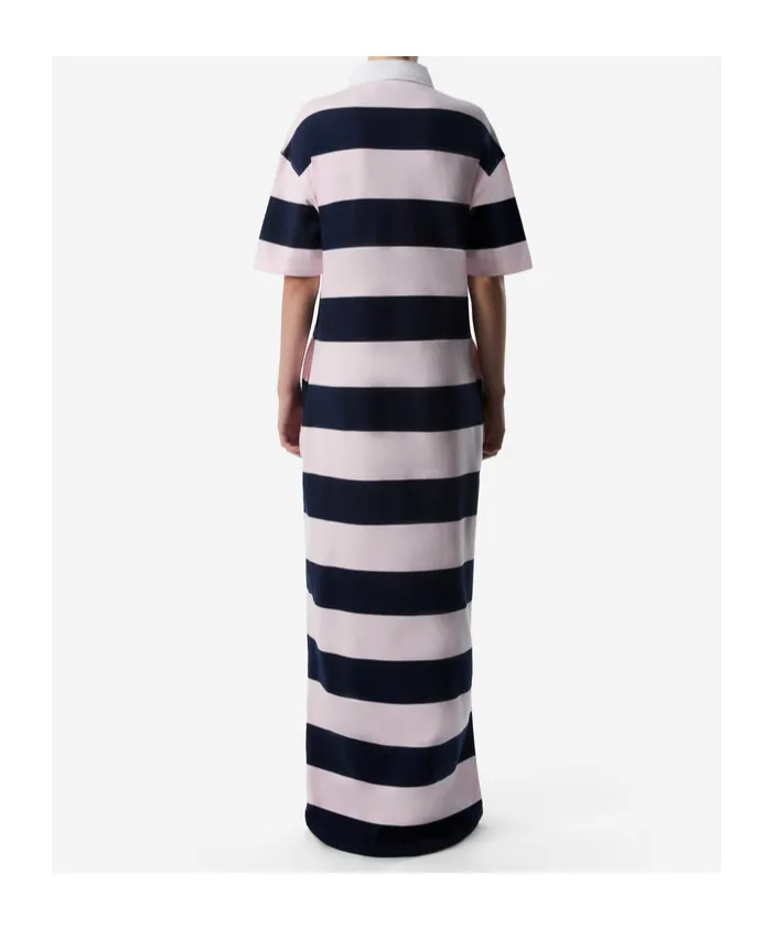 Striped Long Polo Dress