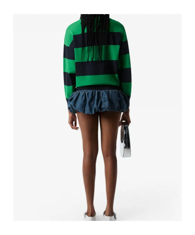 Striped Crew-Neck Sweater