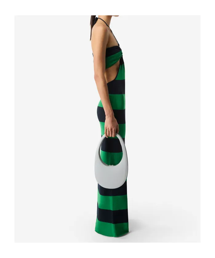 Knitted Striped Midi Dress