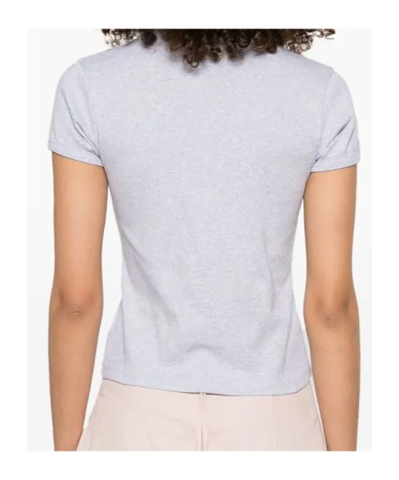 Stay Hungry-Print Crewneck T-Shirt