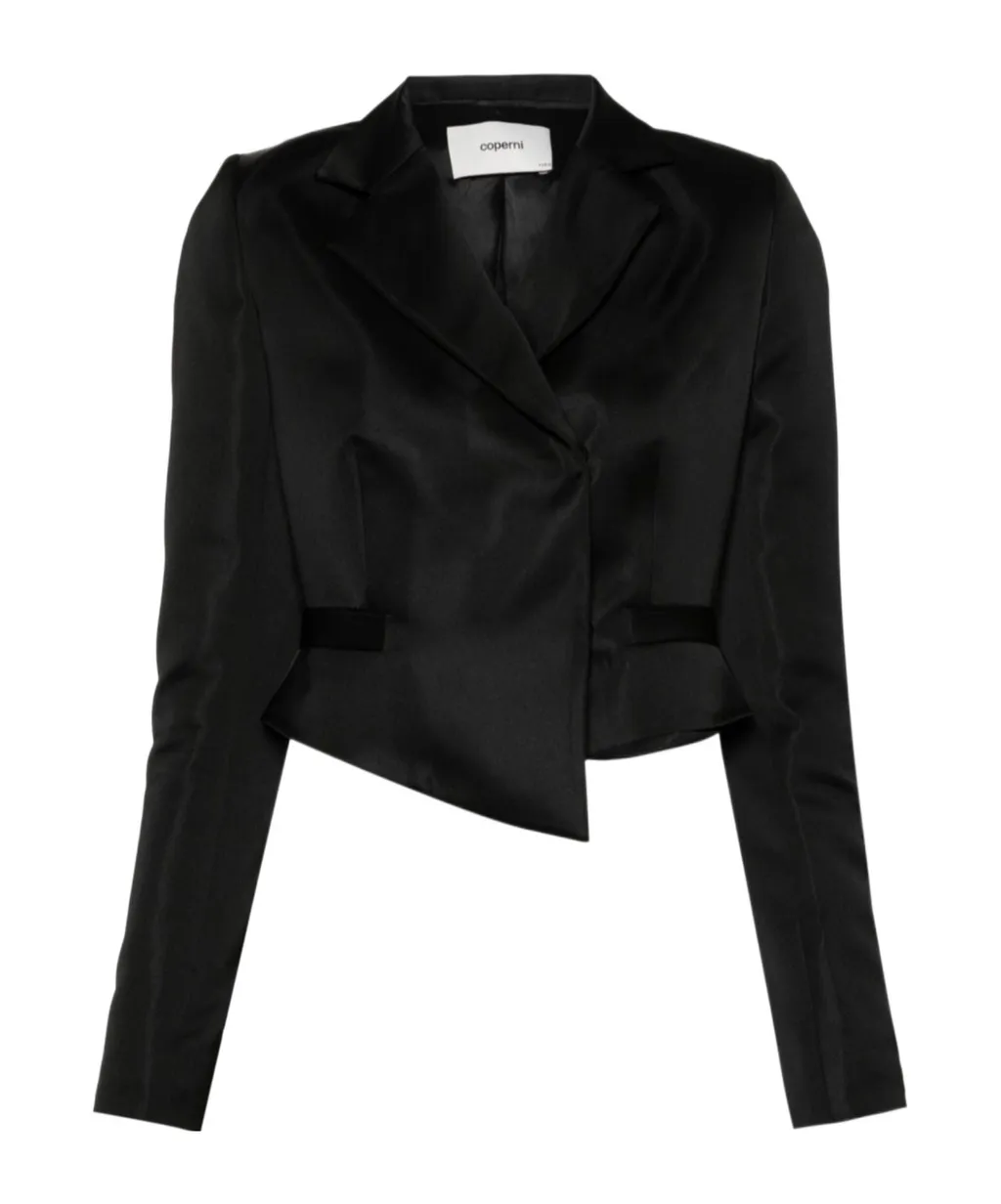 Short Double-Breasted Suit Jacket