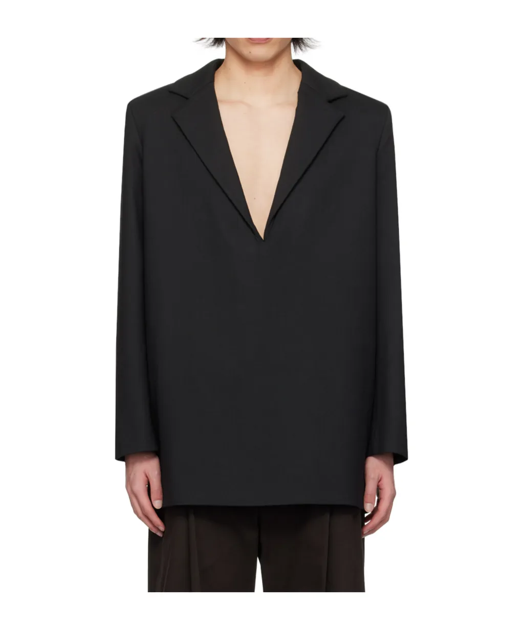 Tailored Long-Sleeved Suit Coat