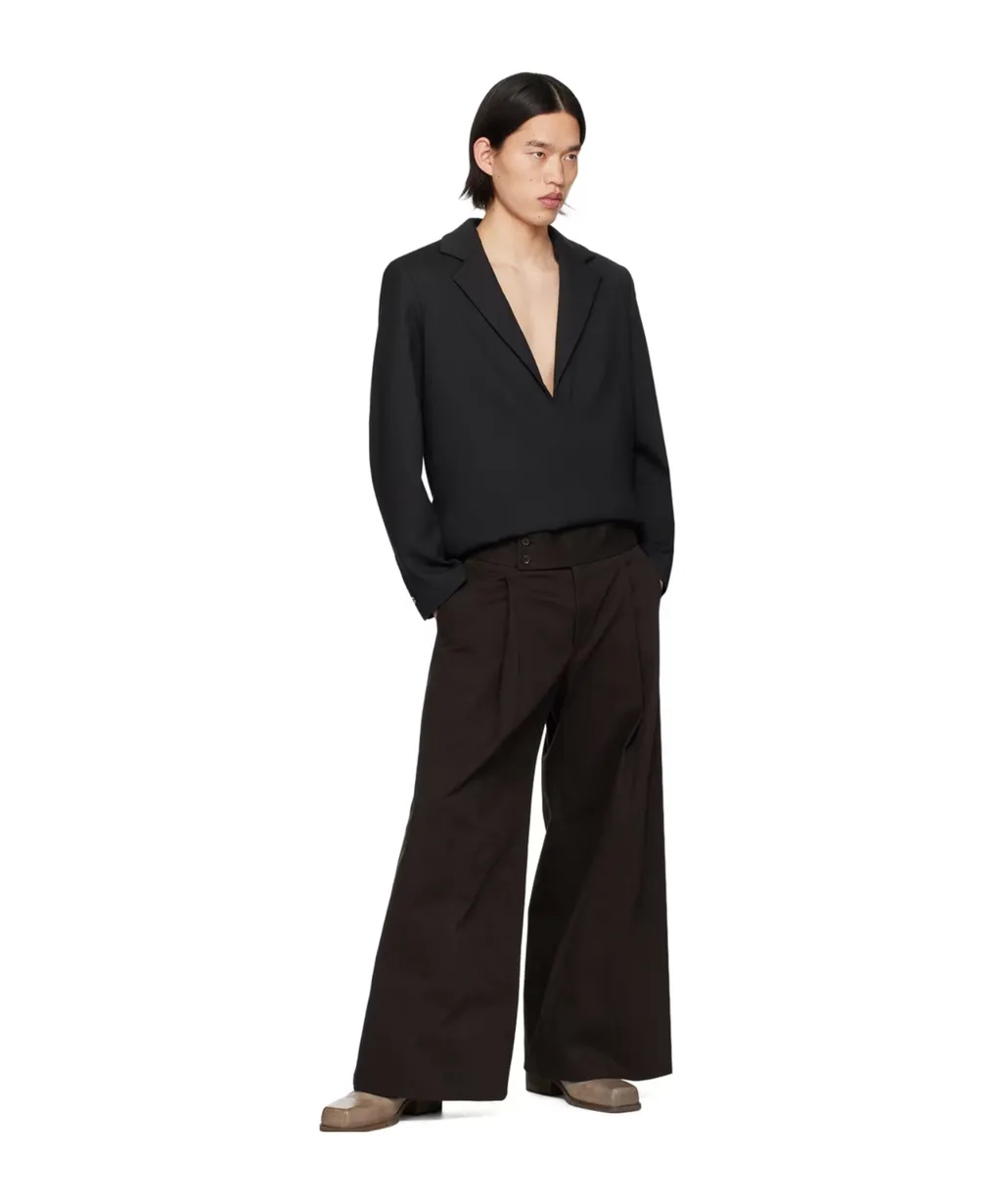 Tailored Long-Sleeved Suit Coat
