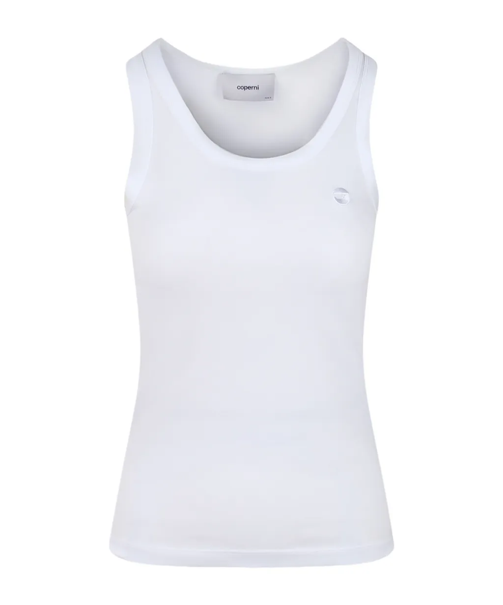 Scoop-Neck Logo Tank Top
