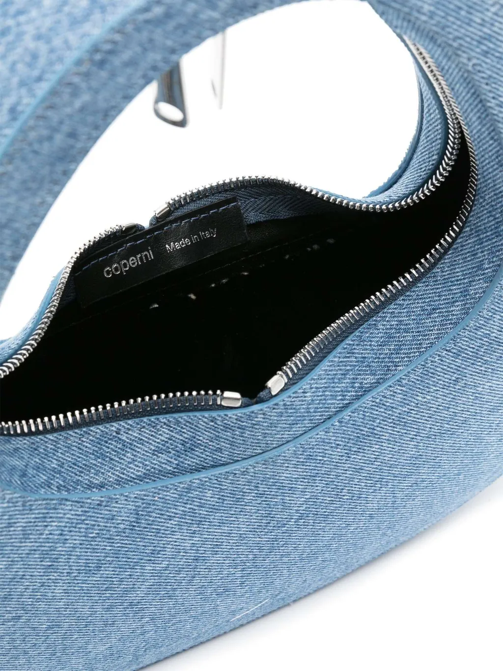 Baguette Swipe Denim Tote Bag
