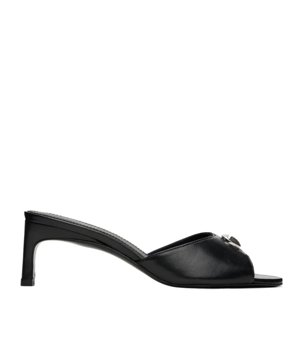 Low Logo High-Heeled Sandals