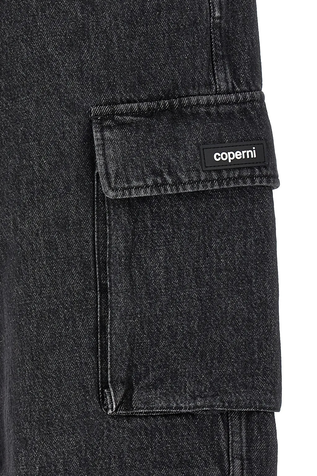 Wide Leg Cargo Denim Pants