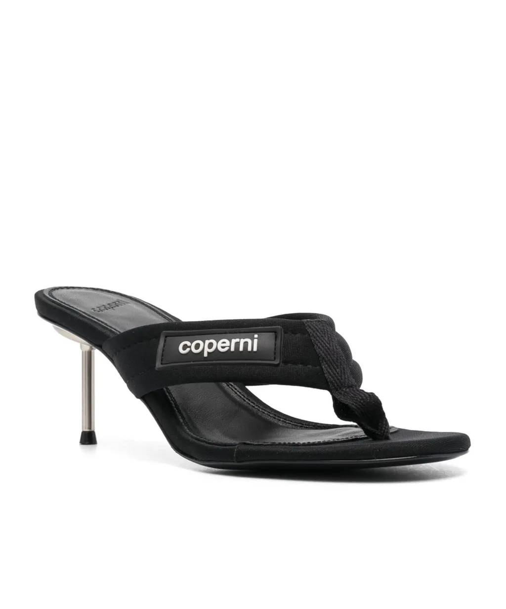 Open-Toed Logo Muller Shoes