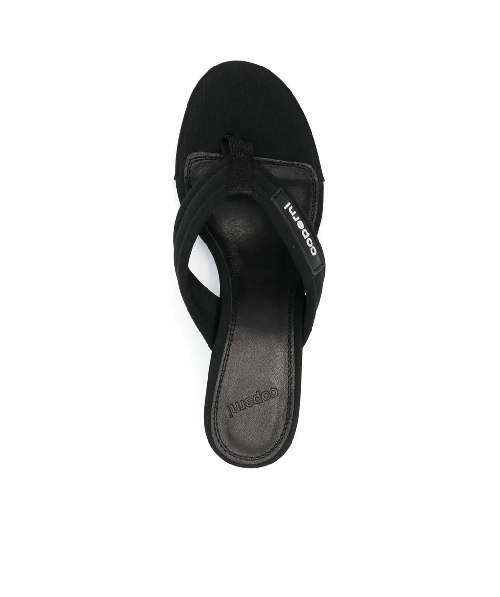 Open-Toed Logo Muller Shoes